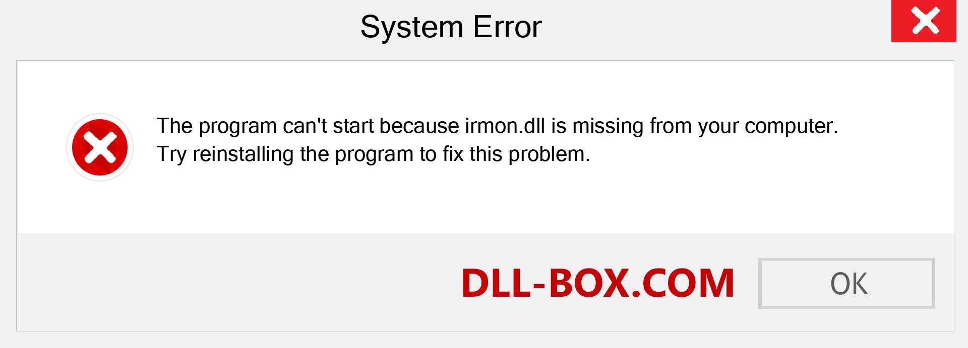  irmon.dll file is missing?. Download for Windows 7, 8, 10 - Fix  irmon dll Missing Error on Windows, photos, images